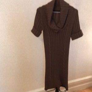 The Limited coffee cable sweater dress